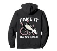 Dead Opossum Faking Death Zarigüeya Falso hasta Que lo Hagas Sudadera con Capucha
