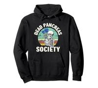 Dead Pancreas Society Diabetes Awareness Funny Skull Flower Sudadera con Capucha