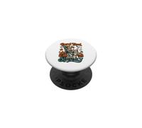 Dead Tired, todavía Espeluznante y Divertido Esqueleto Vintage de Halloween PopSockets PopGrip Adhesivo