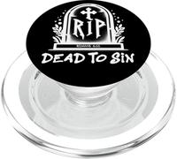 Dead to Sin - Romans 6:11 Christian Faith Graffiti PopSockets PopGrip para MagSafe