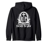 Dead to Sin - Romans 6:11 Christian Faith Graffiti Sudadera con Capucha
