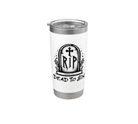 Dead to Sin - Romans 6:11 Christian Faith Graffiti Vaso térmico de acero inoxidable de doble pared