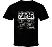 Deadliest Catch Logo TV Series Mens T-Shirt Unisex Graphic tee Shirt Black S