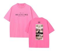 Deadline Worldtour Camisetas Unisex con gráficos de Manga Corta de algodón for Hombres y Mujeres(A-Pink,XL)