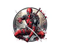 Deadpool - Calcomanías de pared de anime para decoración de pared de fondo de dormitorio de niños, decoración de pared autoadhesiva, póster de anime, suministros de fiesta de cumpleaños