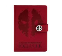 Deadpool Cuaderno A5 Tapa Dura Rojo Idea Regalo Cumpleaños Marvel