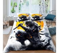 Deadpool Funda De Edredón Estilo japonés 3D Microfibra Ropa De Cama 2 Fundas De Almohada, Niños Niñas, Funda De Edredón Dormitorio Double(200x200cm)