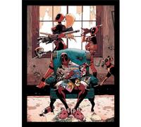 Deadpool Póster enmarcado familiar, multicolor, 40cm x 30cm