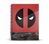 Deadpool Rebel-Cuaderno Papel Cuadriculado DIN A4
