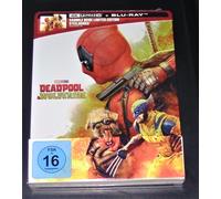 Deadpool & Wolverine Edición Limitada Steelbook 4K Blu Ray + Blu Ray Nuevo & OVP