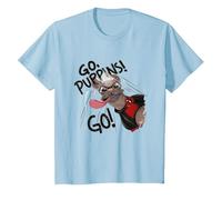 Deadpool y Wolverine se convierten en Cachorros Camiseta, Niños, Azul Bebé, 10 años