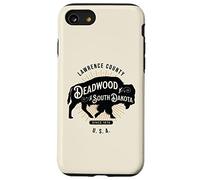 Deadwood South Dakota USA Bison - Recuerdo de diseño Vintage Carcasa para iPhone SE (2020) / 7/8