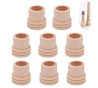 DeaHea Paquete de 8 soportes para extintores de madera para extintor de incendios, para rollos de Moxa de 18 mm, extingue de forma segura la base del poste de ajenjo, artemisa y terapeuta de