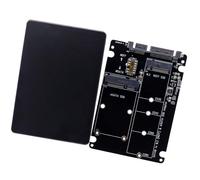Deal4GO 2 en 1 2.5 ″ SATA a mSATA y M.2 NGFF NVMe 2230/2242/2260/2280 B Key B+M Key SATA III Tarjeta adaptador de tarjeta