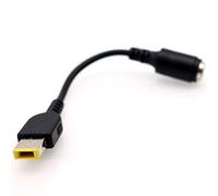 Deal4GO 7,9 x 5,5 mm Cable convertidor de corriente adaptador punta redonda a cuadrada cable de alimentación para Lenovo ThinkPad IdeaPad Yoga Chromebook Flex Laptop 0B47046 0B47048