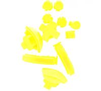 Deal4GO A B X Y D-Pad Home Capture L R ZR ZL Triggers Juego de botones de repuesto para Nintendo Switch Lite (amarillo)