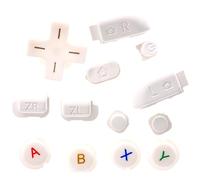 Deal4GO ABXY L R ZL ZR Home Start Power Select - Juego de botones D-pad de repuesto para consola Nintendo 3DS XL/LL (blanco)