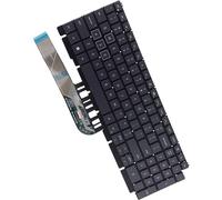 Deal4GO US-INTL QWERTY - Teclado RGB sin retroiluminación, letra blanca R2GPD, repuesto para Dell G15 5510 5511 5515 5520 5521 5525