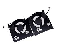Deal4GO - Ventilador de refrigeración para CPU de 12 V/1 A, D1X38 0D1X38 con juego de ventilador de GPU TG9V0 0TG9V0 de repuesto para Dell Alienware M15 R3 M15 R4 (con RTX 2070 3080)
