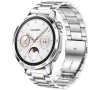 DEALELE Band Compatible para Gear S3 Frontier/Classic/Galaxy Watch 46mm, 22mm Metal Acero Inoxidable Correa de Repuesto para Mujer Hombre, Plata