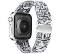 DEALELE Compatible con Apple Watch 49 mm, 46 mm, 42 mm, 45 mm, 41 mm, 44 mm, 40 mm, 38 mm, correa de resina de resina colorida de repuesto para iWatch Series 10/9 / 8/7 / 6/5 / 4/3 / SE/Ultra para