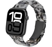 DEALELE Compatible con Apple Watch 49 mm, 46 mm, 42 mm, 45 mm, 41 mm, 44 mm, 40 mm, 38 mm, correa de resina de resina colorida de repuesto para iWatch Series 10/9 / 8/7 / 6/5 / 4/3 / SE/Ultra para