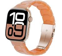 DEALELE Compatible con Apple Watch 49 mm, 46 mm, 42 mm, 45 mm, 41 mm, 44 mm, 40 mm, 38 mm, correa de resina de resina colorida de repuesto para iWatch Series 10/9 / 8/7 / 6/5 / 4/3 / SE/Ultra para