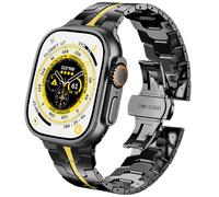 DEALELE Correa compatible con Apple Watch de 1.614 pulgadas, 1.575 pulgadas, 1.496 pulgadas, correas de repuesto de metal de acero inoxidable para iWatch Series 9/8/7/6/5/4/3/SE para mujeres y