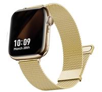 DEALELE Correa compatible con Apple Watch de 49 mm, 46 mm, 42 mm, 45 mm, 41 mm, 44 mm, 40 mm, 38 mm, correas de repuesto de malla magnética de acero inoxidable para iWatch Series 10/9/8/7/6/5/4/3/SE,
