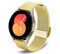 DEALELE Correa Compatible con Galaxy Watch 42mm / Active/Active 2, Reemplazo de Pulsera de Malla Metal Acero Inoxidable 20mm para Samsung Gear Sport/Huawei GT2 42mm, Arco Iris