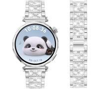 DEALELE Correa compatible con Huawei Watch GT5 Pro de 42 mm / GT5 41 mm / GT4 41 mm / Fossil Gen 6 / Gen 5E 42 mm / Garmin Venu 3S, 18 mm Bling Diamond Metal Bandas de repuesto para mujeres y hombres