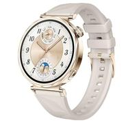 DEALELE Correa Compatible con Huawei Watch GT6 / GT5 / GT4 41mm / GT5 Pro 42mm / Garmin Venu 3S / Forerunner 265S / Fossil Women's Gen 6, Correa de Reemplazo de Silicona Blanda de 18mm con Cristal de