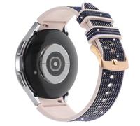 DEALELE Correa compatible con Samsung Galaxy Watch 7/6/5/4 de 1.575 pulgadas, 1.732 pulgadas, FE / 6 Classic / 5 Pro / 4 Classic, correas de repuesto de silicona con purpurina brillante para mujeres y