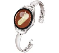 DEALELE Correa compatible con Samsung Galaxy Watch 7 / FE / 6/5 / 4 / Classic / 3 41 mm / Active 2 40 mm / 44 mm, 20 mm Bling Diamond Metal Pulsera de repuesto para Huawei GT3 42 mm para mujeres y