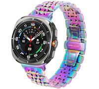 DEALELE Correa compatible con Samsung Galaxy Watch Ultra de 47 mm (2025/2024), pulsera de repuesto de metal de acero inoxidable sólido para Galaxy Watch Ultra 2 / Ultra de 47 mm, para mujeres y