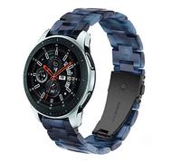 DEALELE Correa compatible con Samsung Gear S3 Frontier,Classic,Galaxy Watch de 46 mm,Galaxy 3 de 45 mm, 22 mm, pulsera de resina colorida de repuesto para Huawei Watch 3,GT2 de 46 mm (azul tinta)