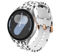 DEALELE Correa compatible con Samsung Gear Sport/Galaxy 3 de 41 mm,Galaxy Watch 4, bandas de repuesto de silicona impresas de 20 mm para Huawei GT2,GT3 de 42 mm (patas de peluche)