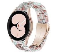 DEALELE Correa compatible con Samsung Gear Sport/Galaxy 3 de 41 mm, Galaxy Watch 4,Galaxy Watch de 42 mm, Active/Active 2, 20 mm de resina colorida de repuesto, color rojo esmeralda