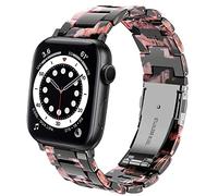 DEALELE - Correa de repuesto para reloj inteligente de 38 mm, 42 mm, 40 mm, 44 mm, para Apple iWatch Serie 6/Serie 5/Serie 4/Serie 3 para hombre y mujer, color negro y rosa, 38 mm/40 mm
