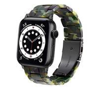 DEALELE - Correa de repuesto para reloj inteligente de 38 mm, 42 mm, 40 mm, 44 mm, para Apple iWatch Serie 6/Serie 5/Serie 4/Serie 3 para hombre y mujer, color verde camuflaje 38 mm 40 mm