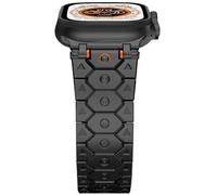 DEALELE Correas compatibles con Apple Watch de 1.654 pulgadas, 1.614 pulgadas, 1.575 pulgadas, 1.496 pulgadas, correa de repuesto fina de acero inoxidable Titan para iWatch Series 10/9/8/7/6/5/4/3/SE,