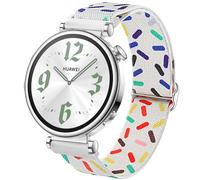 DEALELE Correas compatibles con Huawei Watch GT5 Pro de 42 mm / GT5 41 mm / GT4 41 mm / Garmin Venu 3S / Forerunner 265S / Fossil para mujer Gen 6, 18 mm, correa de nailon elástica colorida para mujer