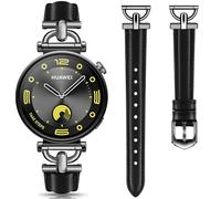 DEALELE Correas compatibles con Huawei Watch GT5 Pro de 42 mm / GT5 41 mm / GT4 41 mm / Garmin Venu 3S / Forerunner 265S / 255S / Fossil Gen 6 para mujer, correa de metal de piel suave de 18 mm, color