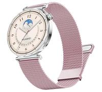 DEALELE Correas compatibles con Huawei Watch GT5 Pro de 42 mm / GT5 / GT4 41 mm / Garmin Venu 3S / Fossil para mujer Gen 6, correa de malla magnética milanesa de acero inoxidable de 18 mm para mujeres