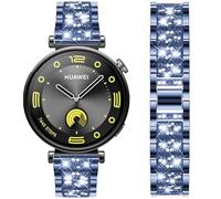 DEALELE Correas compatibles con Huawei Watch GT6 de 41 mm / GT5 Pro 42 mm / GT5 / GT4 de 41 mm / Fossil para mujer Gen 6 / Gen 5E 42 mm / Garmin Venu 3S, correa de metal con diamantes de imitación