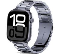 DEALELE Correas compatibles con iWatch de 49 mm, 46 mm, 45 mm, 44 mm, 42 mm, correa de repuesto de metal de acero inoxidable sin huecos, para Apple Watch Series 10/9/8/7/6/5/4/3/SE/Ultra, para mujeres