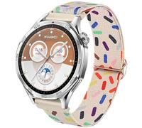 DEALELE Correas compatibles con Samsung Galaxy Watch 3 de 45 mm, Galaxy Watch de 46 mm, 22 mm, correa elástica de nailon colorido para Huawei Watch GT5 / 4/4 Pro / 3/3 Pro / GT4 46 mm / GT3 46 mm, luz