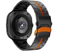 DEALELE Correas compatibles con Samsung Galaxy Watch 8 (40 mm / 44 mm) / 8 Classic (46 mm), acero inoxidable Iron Man sin huecos, correa de repuesto con cierre de seguridad para mujeres y hombres