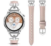 DEALELE Correas compatibles con Samsung Galaxy Watch de 46 mm, Galaxy 3 de 45 mm, Huawei Watch 4/4 Pro / 3/3 Pro / GT4 / GT3 de 46 mm, correa de repuesto de piel auténtica suave de 22 mm para mujeres