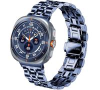 DEALELE Correas compatibles con Samsung Galaxy Watch Ultra de 47 mm (2025/2024), correa de repuesto de metal de acero inoxidable sólido para Galaxy Watch Ultra 2 / Ultra de 47 mm, para mujeres y